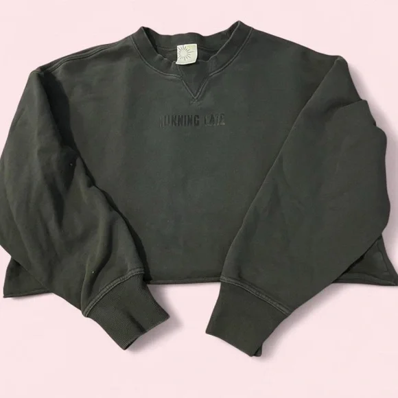 Offline by Aerie cropped crewneck sweatshirt - Picture 1 of 5